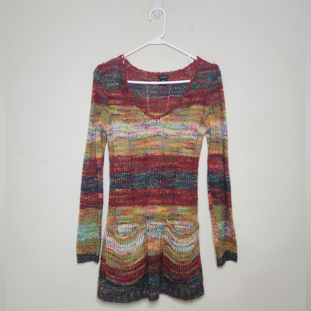 Multicolor Striped Women's Sweater